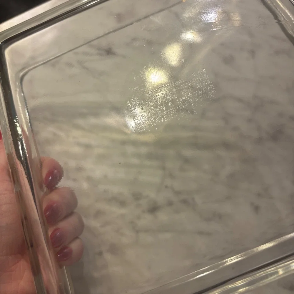 Pyrex 222 Clear Glass Square Baking Dish 2 Quart 8x8 Casserole Pan USA Made